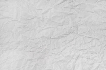 Crumpled white paper background texture