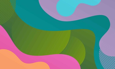Color gradient background design. Abstract geometric background with liquid shapes