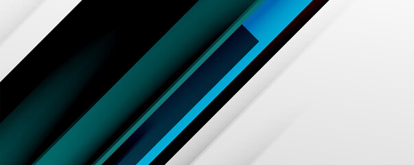 Geometric abstract backgrounds with shadow lines, modern forms, rectangles, squares and fluid gradients. Bright colorful stripes cool backdrops