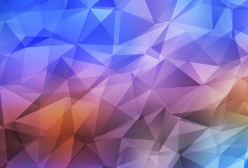 Fototapeta premium Light Blue, Yellow vector low poly texture.