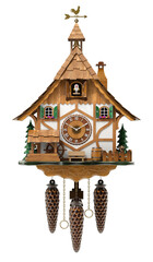 Cuckoo clock isolated on white background - 3D illustration