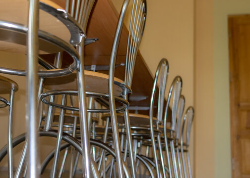 School Kitchen Canteen, Metal Table And Chair Legs, Canteen Equipment, Tables And Chairs