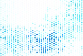 Light BLUE vector background with spots.