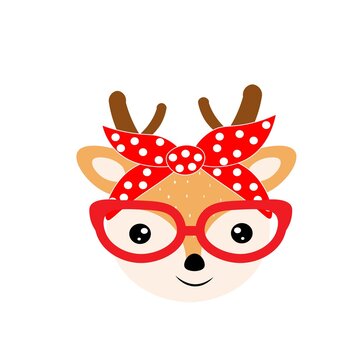 cute  animal with  red sunglass and bandana