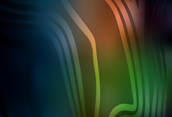 Dark Green, Red vector template with wry lines.