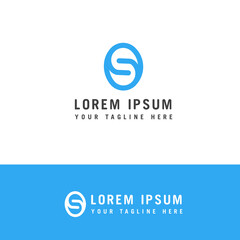 Modern creative letter S logotype. Creative dynamic round logotype letter s Logo design concept template.