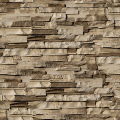 Seamless texture granite stones on the wall