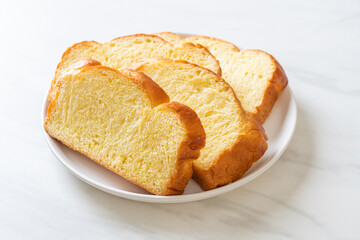 Sweet potato bread with coffee