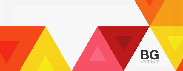 Mosaic triangle pattern abstract background for cover, banner, flyer and poster and other template