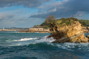 Bay of Santander from Camello beach, Santander, Spain