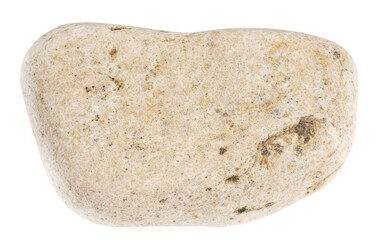 Natural large stone, cobblestone isolated on white background. stones for baths and saunas