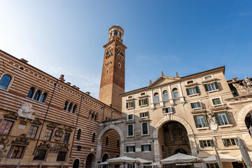 Verona, Piazza dei Signori also known as Piazza Dante, square in the historic center of the city....