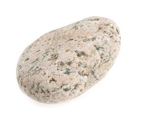 Obraz premium Natural large stone, cobblestone isolated on white background. stones for baths and saunas