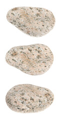 Natural large stone, cobblestone isolated on white background. stones for baths and saunas