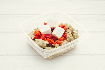 Simple organic food plates 