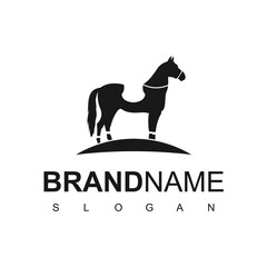 Horse Club Logo With Horse Racing Symbol