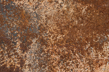 Rusted metal background texture. old rusty iron close up