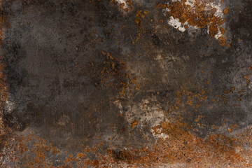 Rusted metal background texture. old rusty iron close up