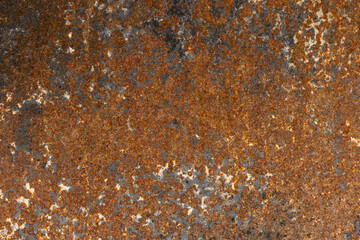 Rusted metal background texture. old rusty iron close up