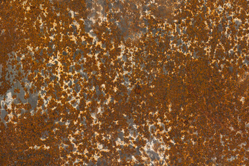 Rusted metal background texture. old rusty iron close up