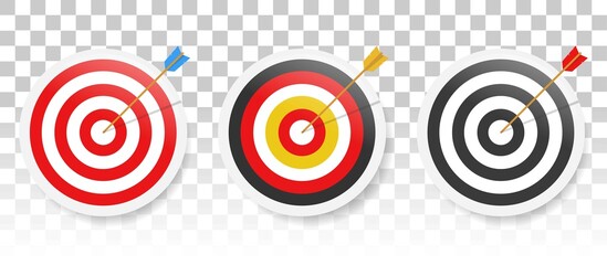 Target set icon. Vector sign