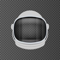 Astronaut helmet equipment isolated on transparent background. Vector illustration. © brovkoserhii