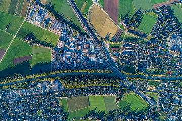 Obraz premium luftaufnahme kirchberg 2020