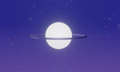 Obraz na płótnie Canvas Space planet background 3DCG illustration
