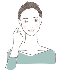 ガッツポーズ　女性