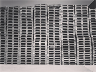 background with black and white wooden pallets