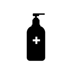 Disinfection. Hand sanitizer bottle icon, washing gel. Vector illustrationDisinfection. Hand sanitizer bottle icon, washing gel. Vector illustration	
