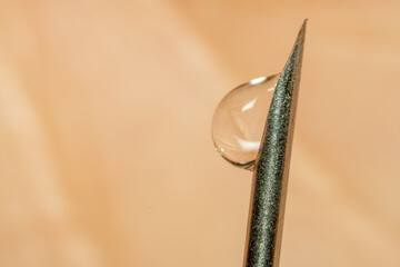 close up of needle
