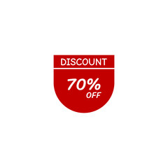 BIG Sale discount icon with white background. Special offer price signs, Discount UP TO 70% OFF