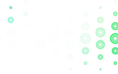 Light Green vector layout with circle shapes.