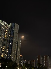 Fototapeta premium city skyline at night