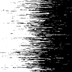 MobileAbstract hatching gradient background. Broken texture explosion. Abstract vertical gradient halftone with falling bits. Rain from strokes. Vector illustration