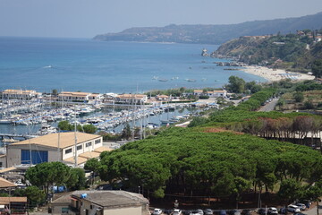 Fototapeta premium Italy. The sailing port of Tropea