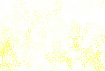 Fototapeta na wymiar Light Green, Yellow vector pattern with artificial intelligence network.