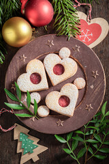 Tasty stained glass cookies for Christmas eve snack