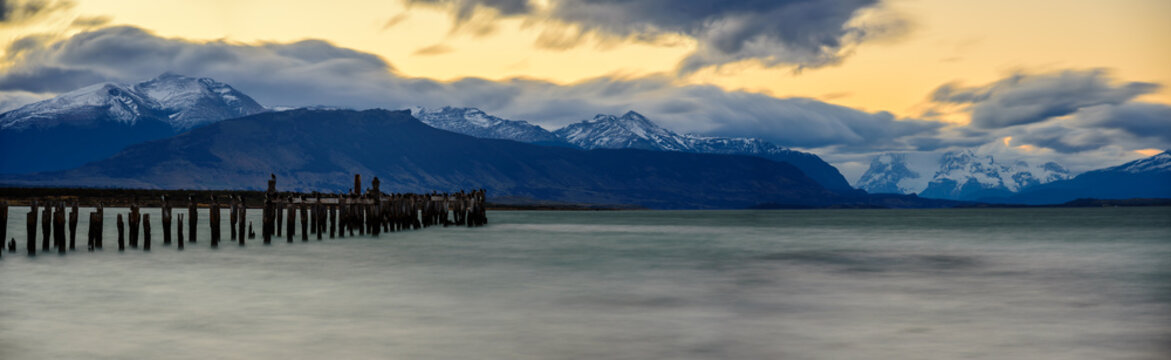 The Sunset pier in Puerto Natales, Chile.