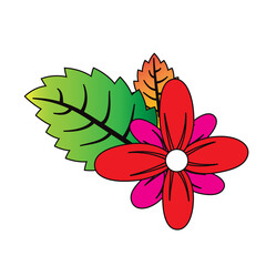 tattoo in traditional style of a flower. vector illustrations