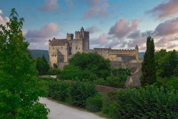 Fototapeta na wymiar view of Beynac castle in France