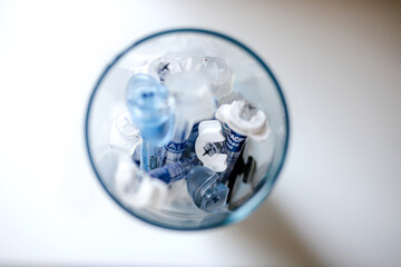 crystal ball in the glass