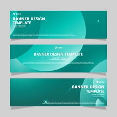 Set of modern abstract vector banners design. Template ready for use in web or print design.
