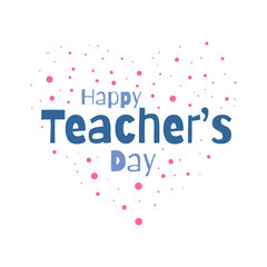 Design for celebrating teacher's day vector illustration.