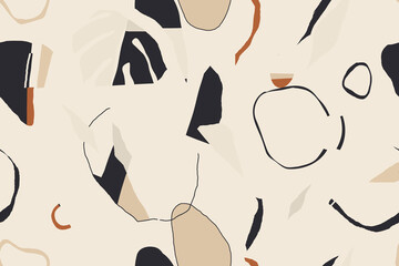 Minimal abstract trendy pattern. Fashionable template for design.