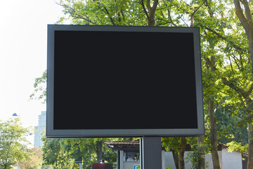 Mega-Light Digital Poster Billboard Mock-Up Template © Robert Kneschke
