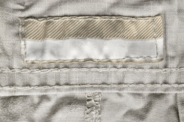 Blank clothing label