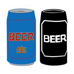 缶ビールイラスト