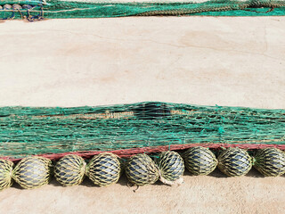fishing nets still life background fishermen tackle